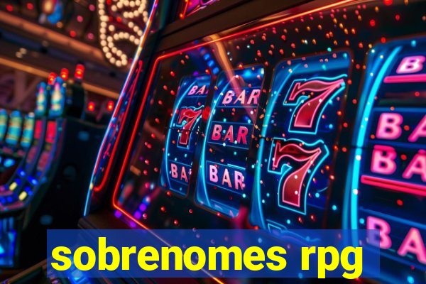 sobrenomes rpg